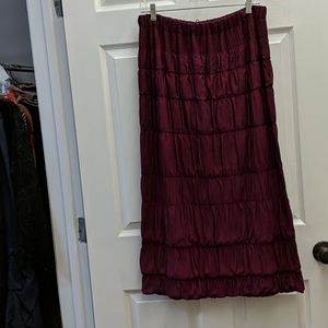Wine colored Bubble Skirt XL *EUC*